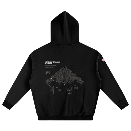 LIMITED - B-2 SPIRIT CHROMA HOODIE - WRAITH