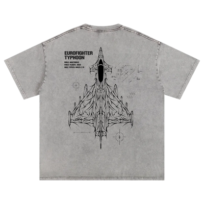 EUROFIGHTER TYPHOON FADED SHIRT - ASH