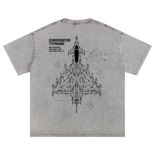 EUROFIGHTER TYPHOON FADED SHIRT - ASH