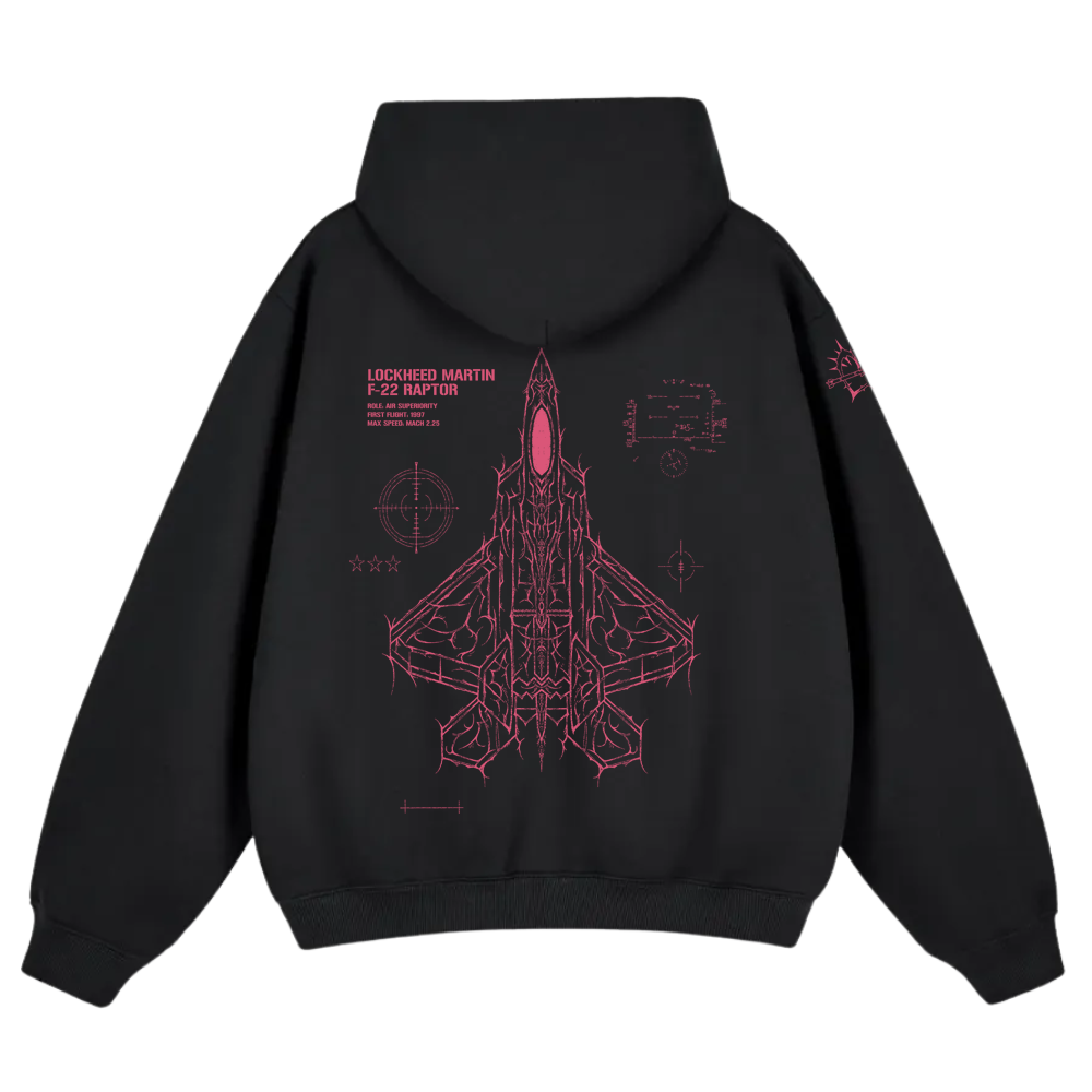 LIMITED VD 2026  - F-22 RAPTOR PINK HOODIE