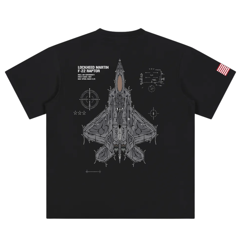 LIMITED - F-22 RAPTOR CHROMA SHIRT - SHADOW