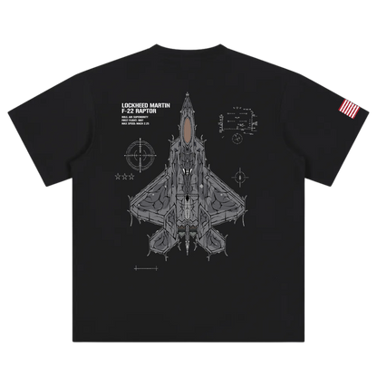 LIMITED - F-22 RAPTOR CHROMA SHIRT - SHADOW