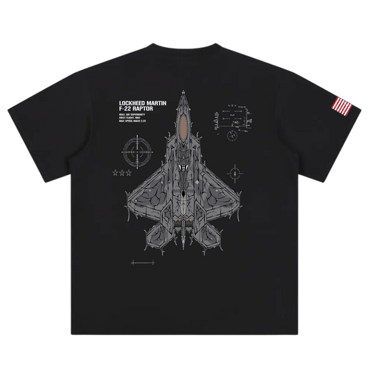 LIMITED - F-22 RAPTOR CHROMA SHIRT - SHADOW