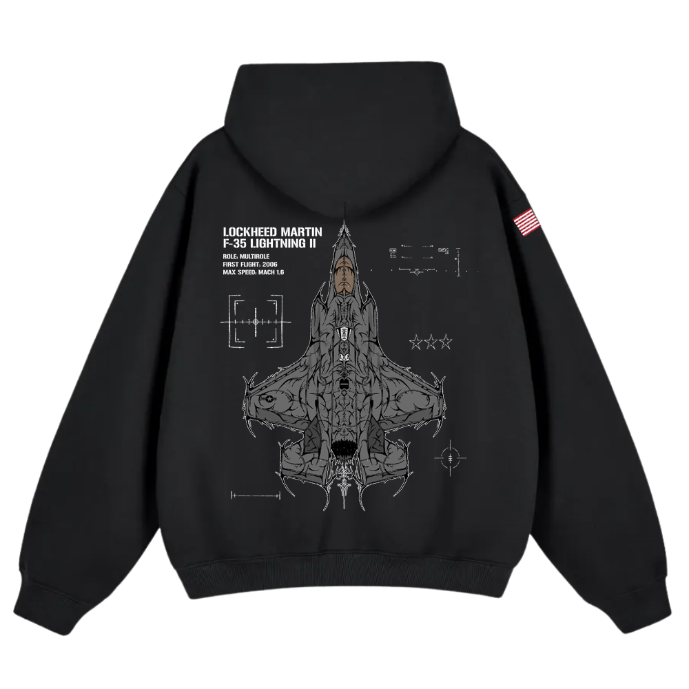 LIMITED - F-35A LIGHTNING II CHROMA HOODIE - SHADOW