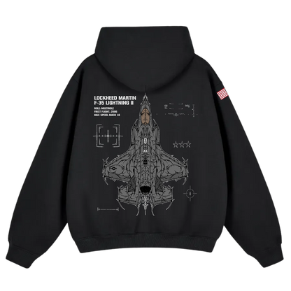 LIMITED - F-35A LIGHTNING II CHROMA HOODIE - SHADOW
