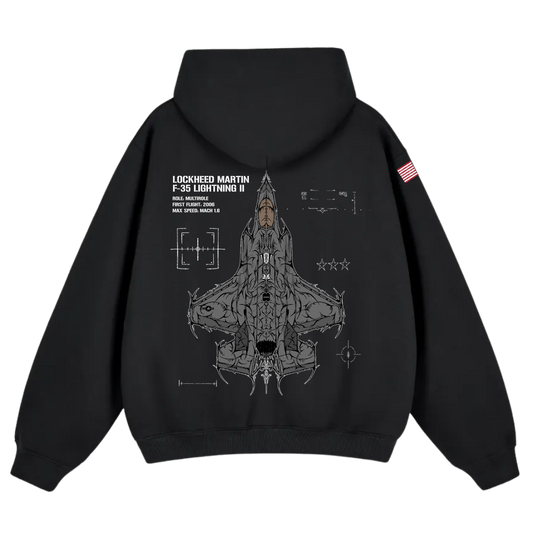 LIMITED - F-35A LIGHTNING II CHROMA HOODIE - SHADOW