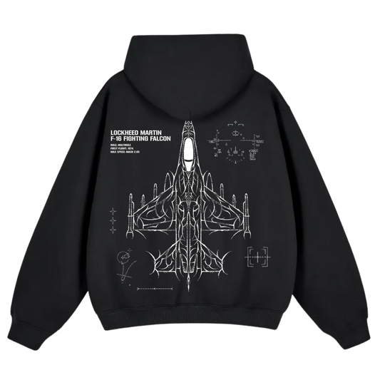 F-16 FIGHTING FALCON CYBERSIGILISM HOODIE