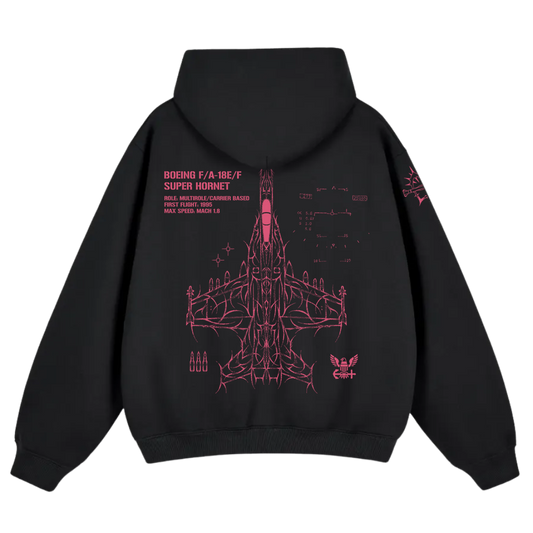 LIMITED VD 2026  - F/A-18 SUPER HORNET PINK HOODIE
