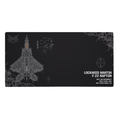 F-22 RAPTOR DESK MAT