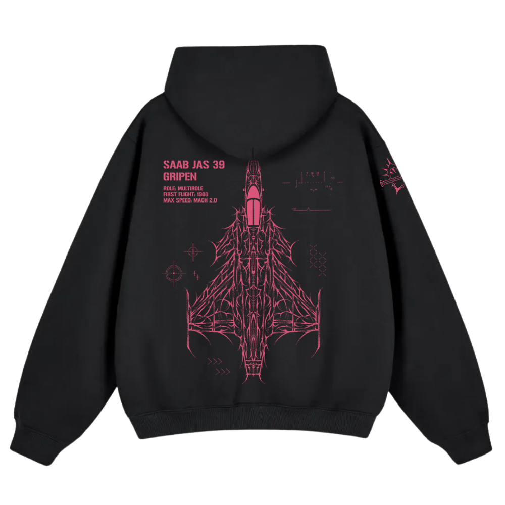LIMITED VD 2026  - SAAB JAS 39 GRIPEN PINK HOODIE