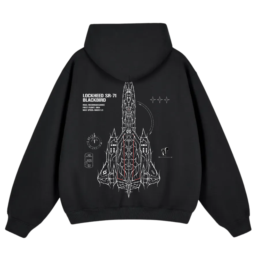 SR-71 BLACKBIRD CYBERSIGILISM HOODIE