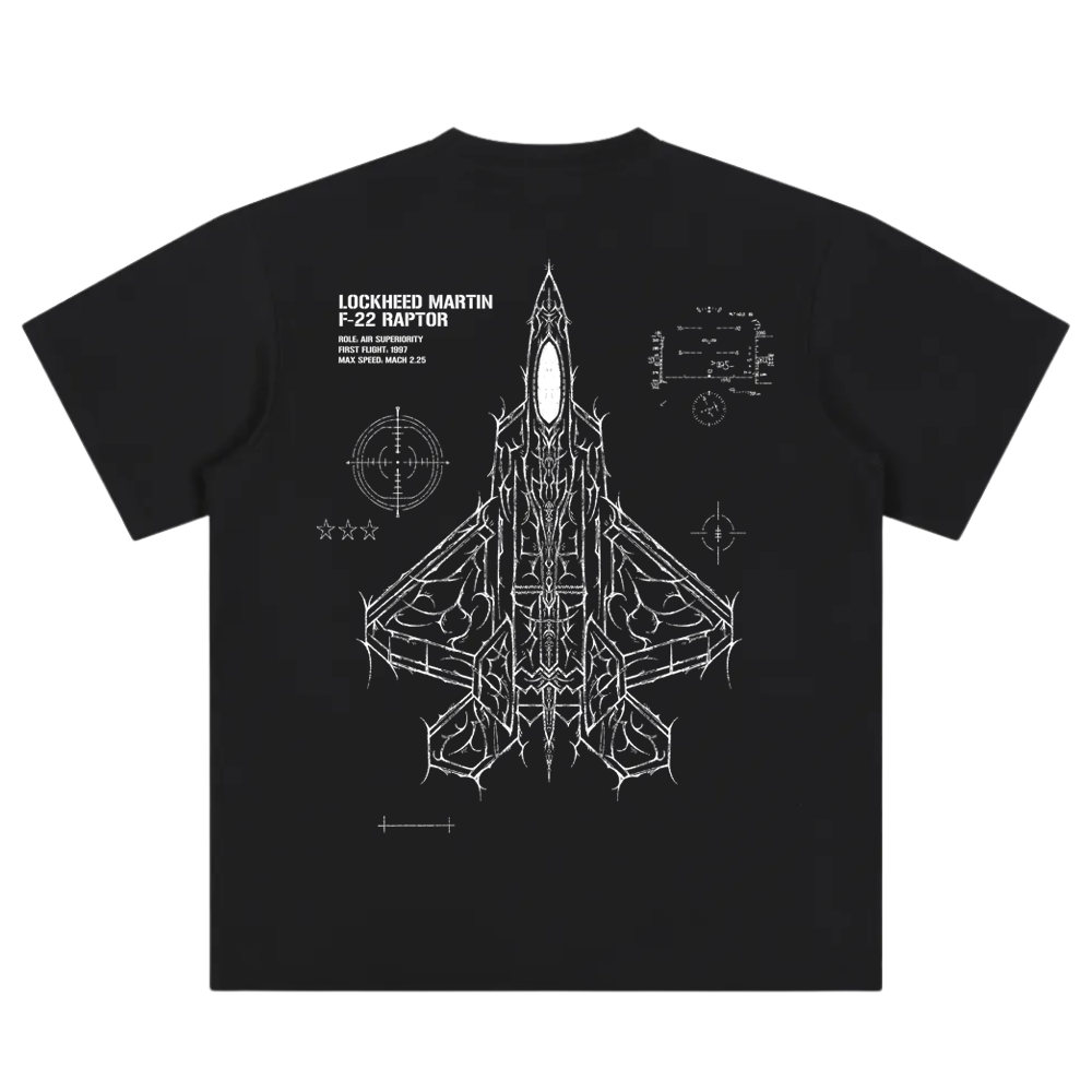 F-22 RAPTOR CYBERSIGILISM T-SHIRT
