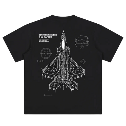 F-22 RAPTOR CYBERSIGILISM T-SHIRT